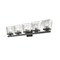 Z-Lite Astor 5 Light Vanity, Matte Black & Clear 1936-5V-MB - alternate 5